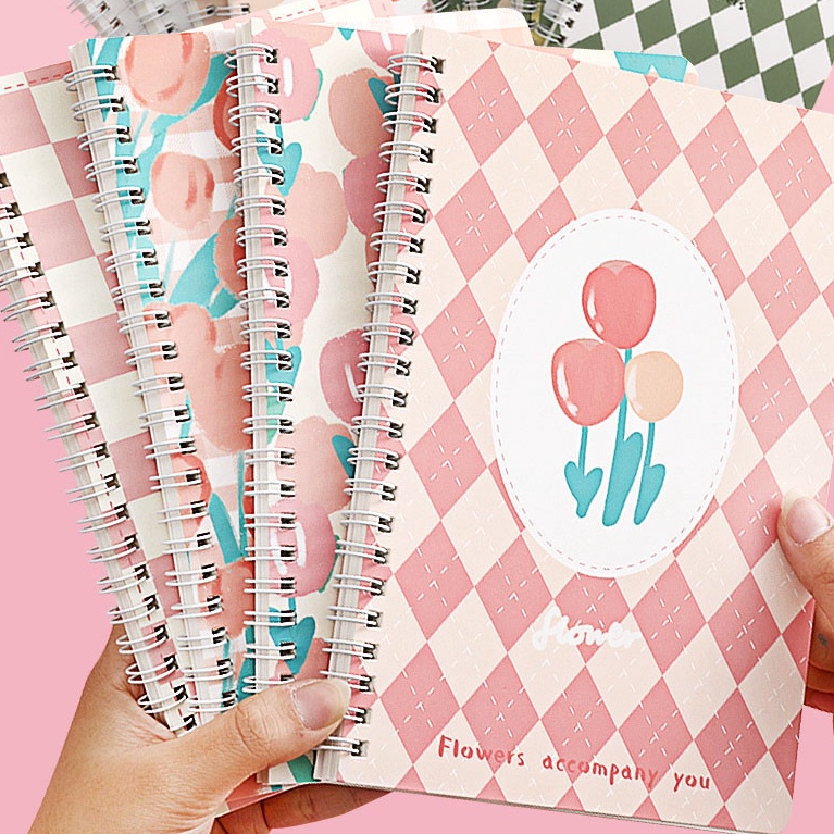 

Murah DYJCC Winzige 4Pcs Spiral Notebook Set Buku A5 Lucu Ring Buku Catatan Notebook Aesthetic Korea Cute Portable Notepad Diary W52 Laris