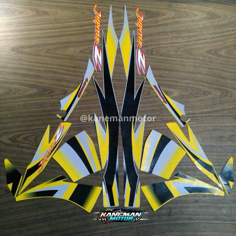Striping Sticker Stiker Lis List Polet Body Motor Yamaha Jupiter Z jupiter z lama 2003 2004 Kuning S