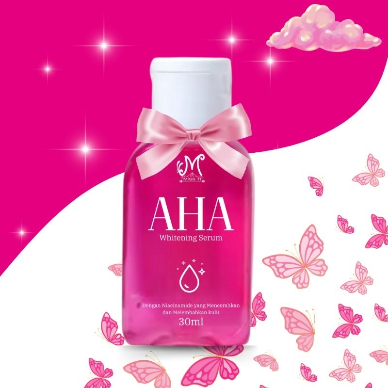 AHA Serum PINK whitening face and body 30ml BPOM