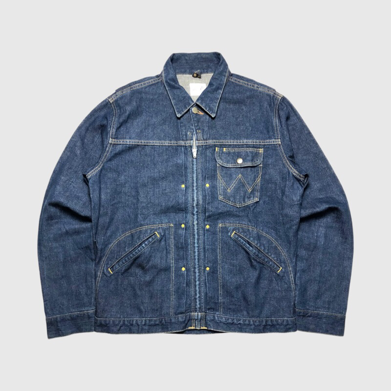 Wrangler Sanforized 11MJZ Vintage 1950's Denim Trucker Jacket WM1620 Blue