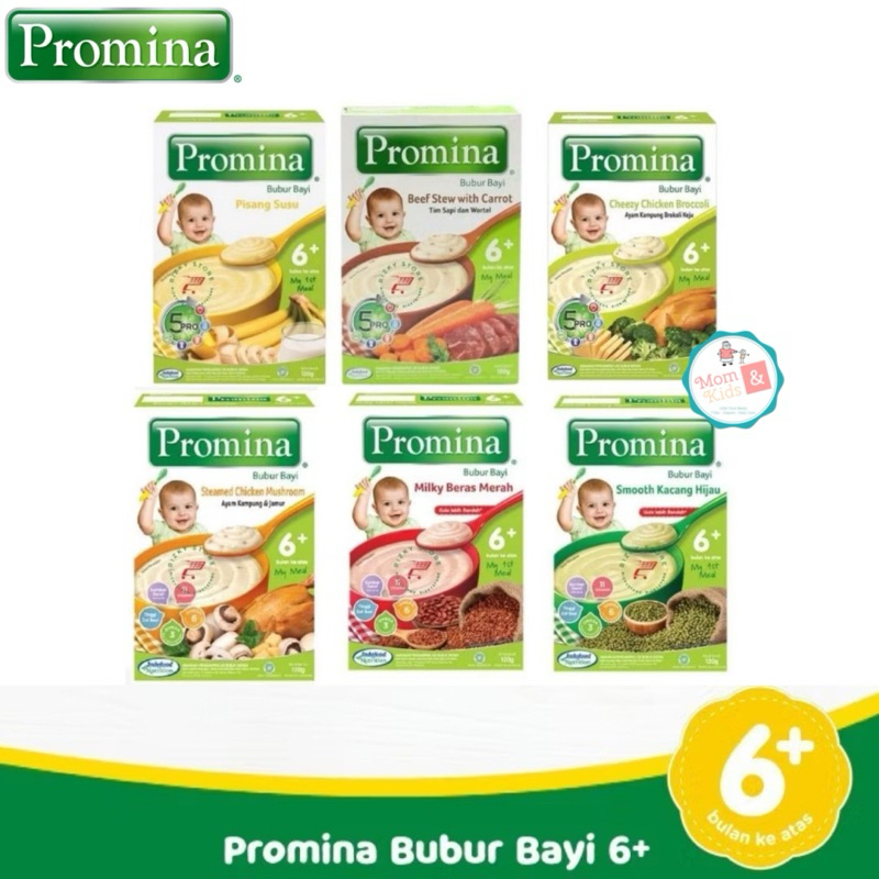 PROMINA BUBUR BAYI 6+ 120GR | PROMINA BUBUR MPASI BAYI 6 BULAN KE ATAS