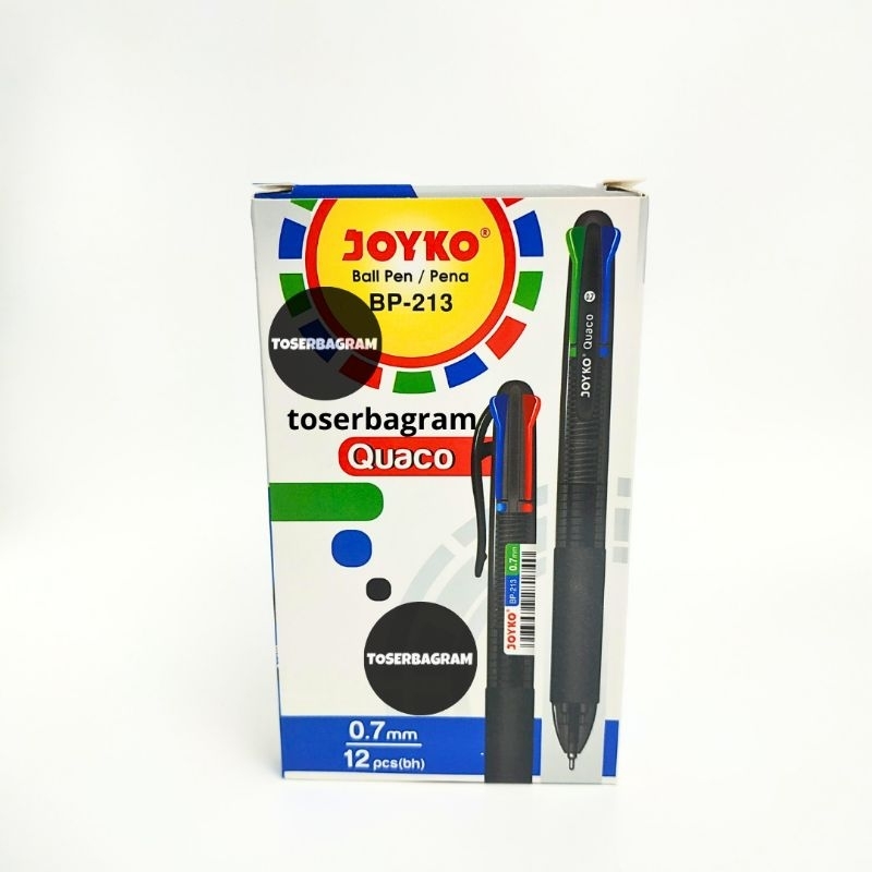 

Pulpen Joyko Quaco 3 BP-213 (1 Pak/12 Pcs)