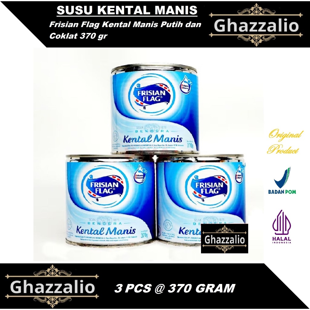 

Frisian Flag Kental Manis Putih dan Coklat 370 gr