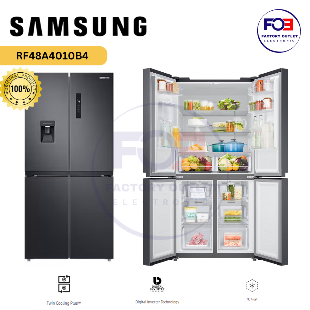 KULKAS 4 PINTU SAMSUNG - RF48A4010B4 - FO