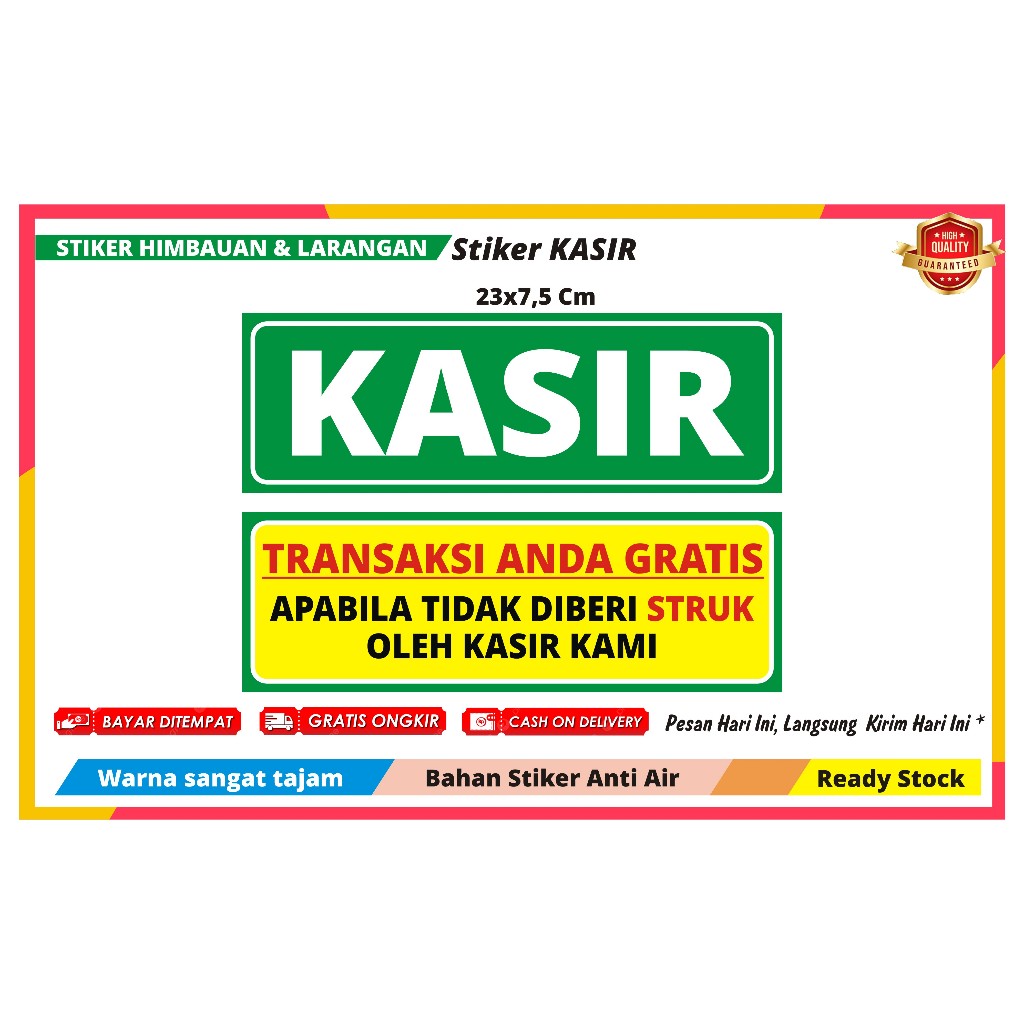 

STIKER KASIR