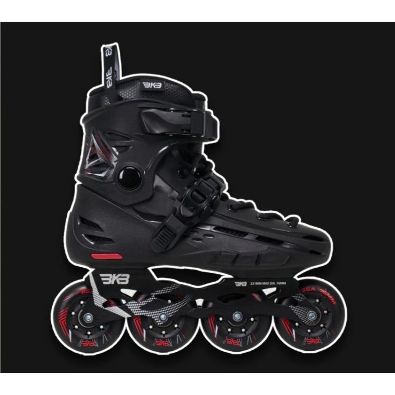 sepatu roda second / preloved / bekas Flying Eagle B5 warna full black