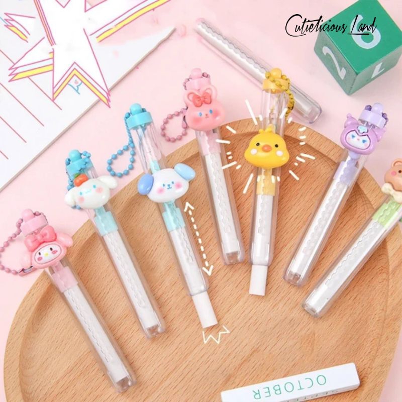 

CutieliciousLand | PENGHAPUS - Penghapus Dorong Sanrio / Penghapus Sanrio / Penghapus Melody / Penghapus Cinnamoroll / Penghapus Kuromi