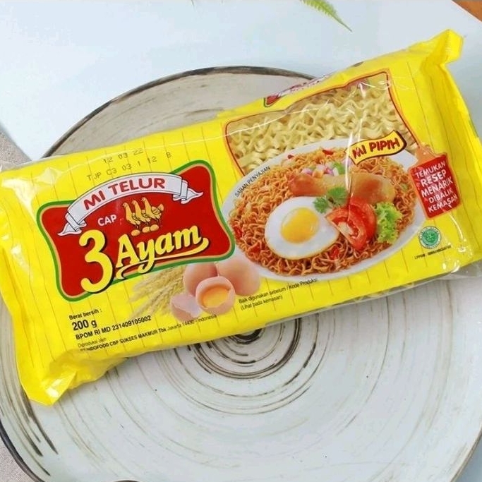 

MIE TELUR CAP 3 AYAM 200 GRAM