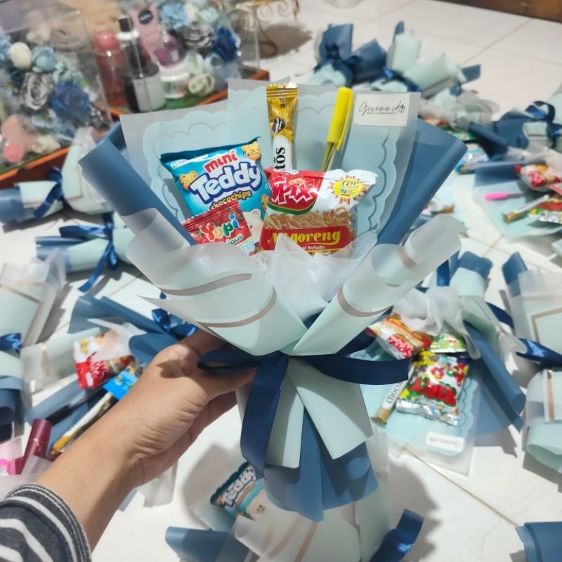 

[MINI SNACK] buket snack mini/buket wisuda/buket bunga/kado ultah/kado wisuda