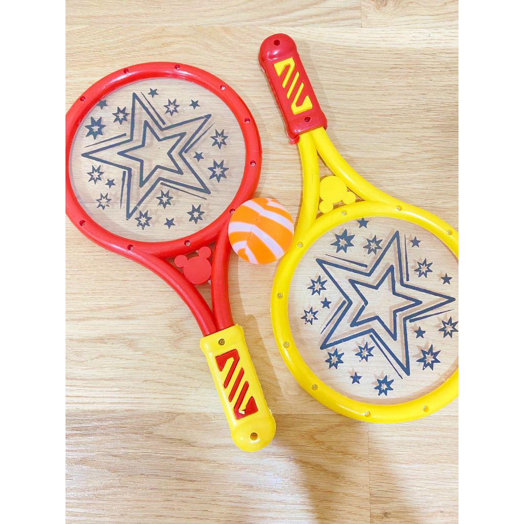 mainan anak raket - mainan raket motif - mainan set raket - mainan raket badminton mainan raket badm
