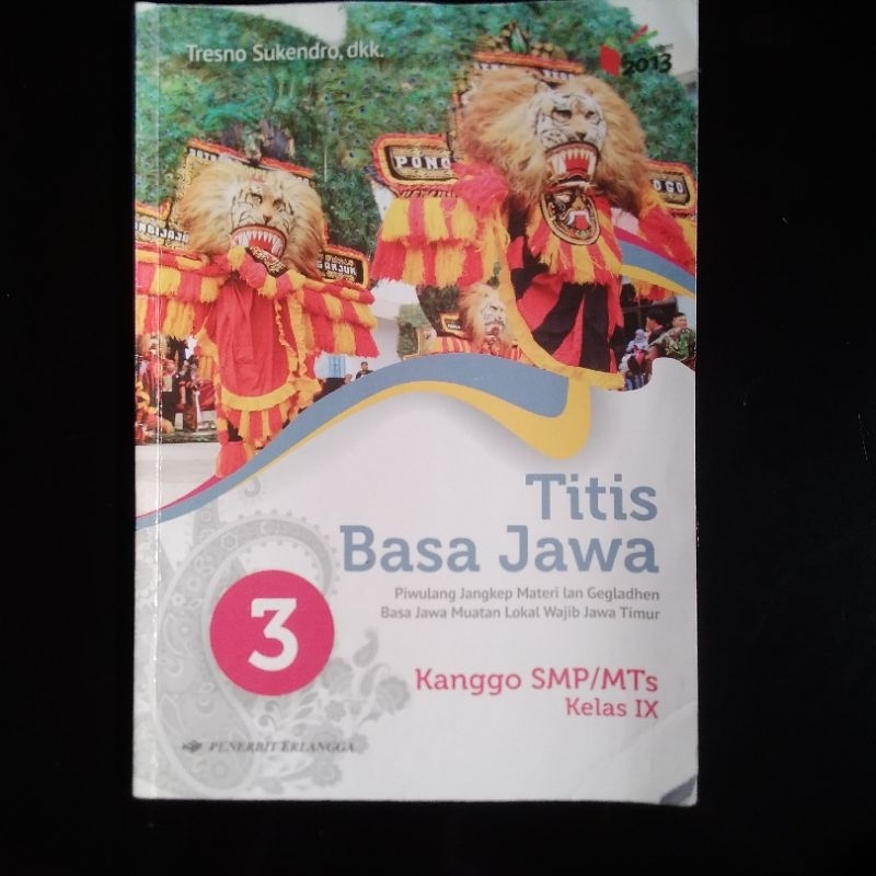 MURAH Buku Bekas Bahasa Jawa SMP/MTS KELAS IX / KELAS 9 Penerbit Erlangga|| Titis Basa Jawa Kelas IX