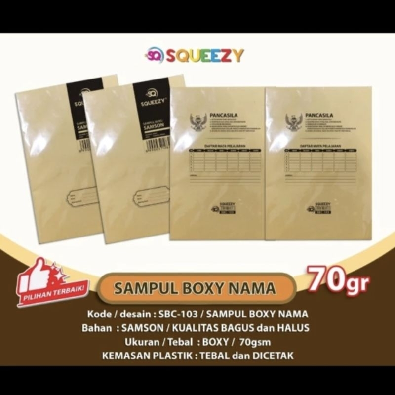 

SAMPUL BUKU SAMSON NAMA BOXY MAXY PER 20 LEMBAR KERTAS COKLAT COKELAT