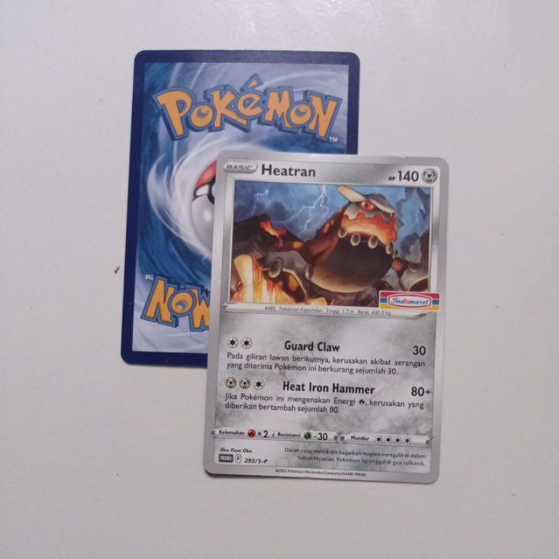 kartu pokemon - promo indomaret - heatran
