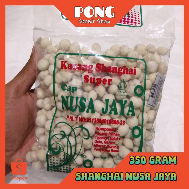 

Kacang Shanghai Atom Cap NUSA JAYA Renyah Gurih 350 gram