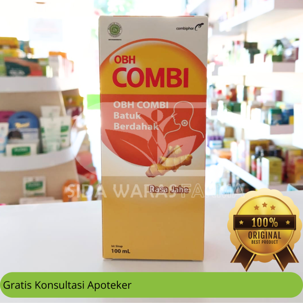 OBH Combi Batuk Berdahak Jahe Sirup 100 ml - Batuk Berdahak