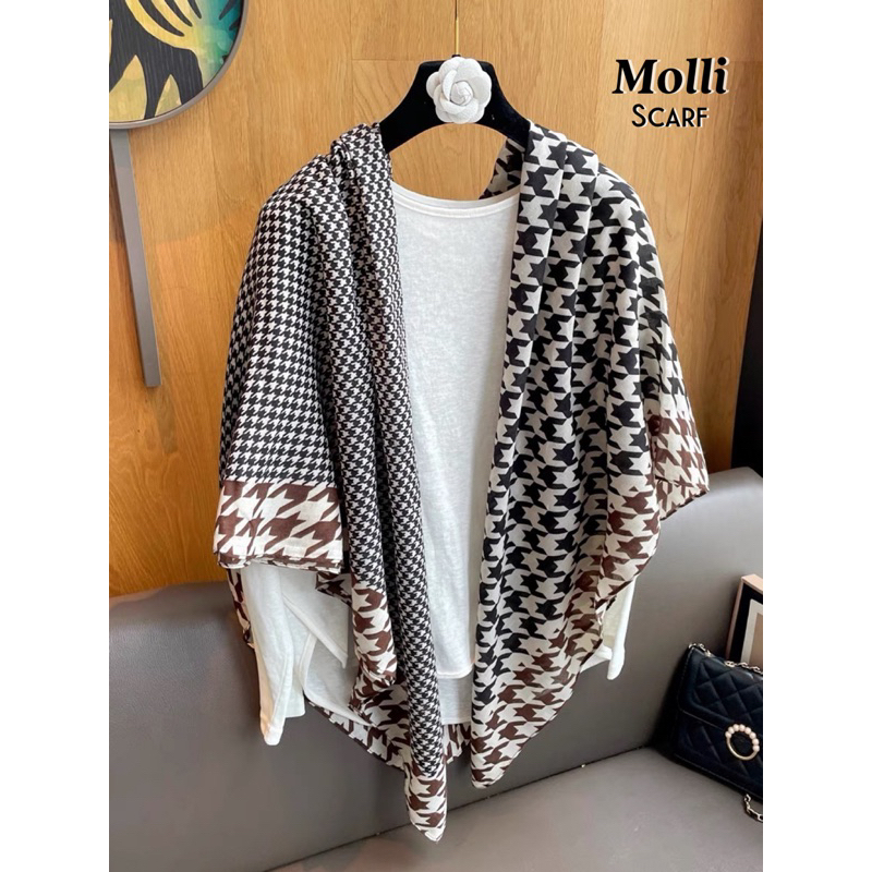 KHADIJAH SCARF Hijab Segiempat Premium Molli Scarf Kerudung Turki Syari Cotton