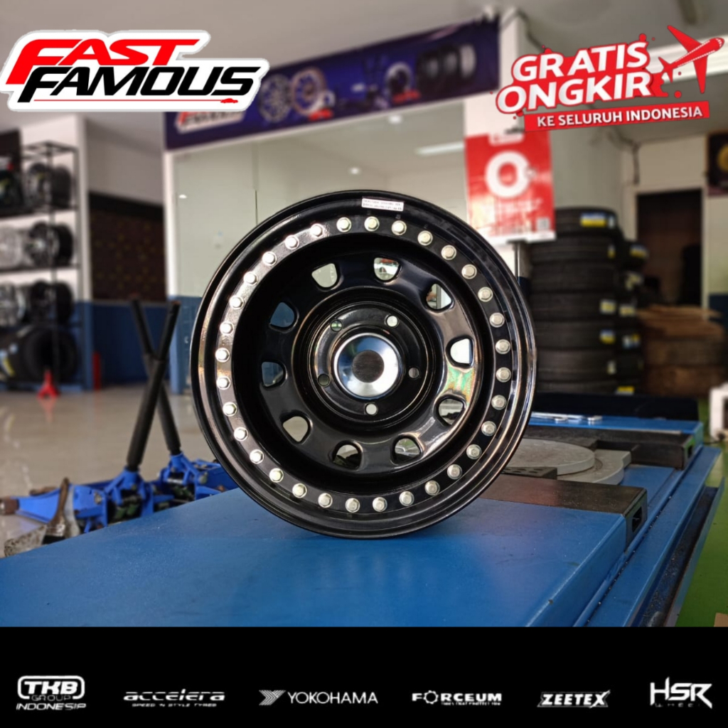 PAKET HEMAT VELG MOBIL TAFT JIMNY KATANA FEROZA HILINE ESCUDO DLL VELG R15 BAUT 5x139,7 LEBAR 12inch