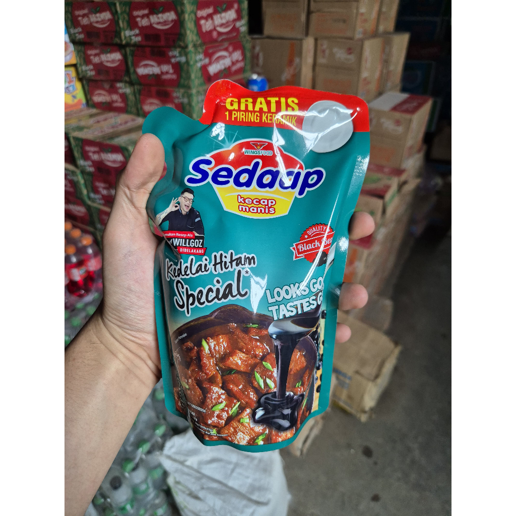 

KECAP SEDAAP 720GR BONUS PIRING KERAMIK CANTIK