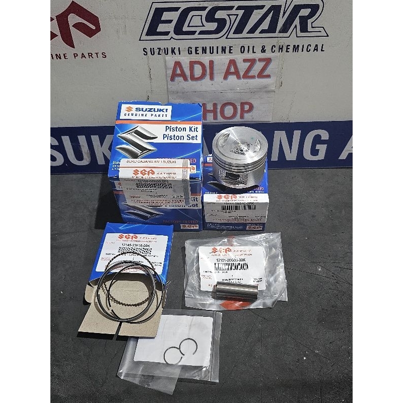piston seher kit set ring piston dan klip suzuki smash 110 original sgp 12100-07H00-0F0