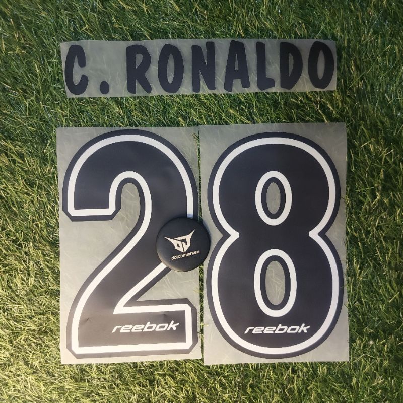 font nameset retro ronaldo 28 sporting lisbon
