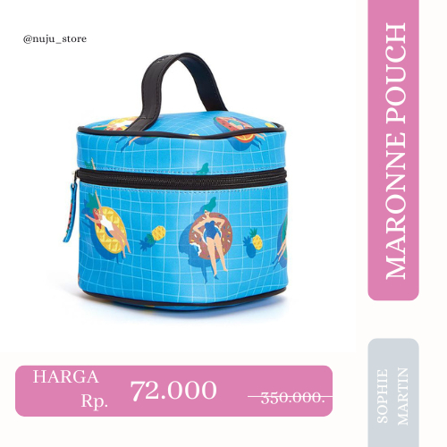 POUCH KOSMETIK BRUNBRUN PARIS MARONNE POUCH BW0345M4 SOPHIE MARTIN PREMIUM KULIT DISKON MEMBER PROMO