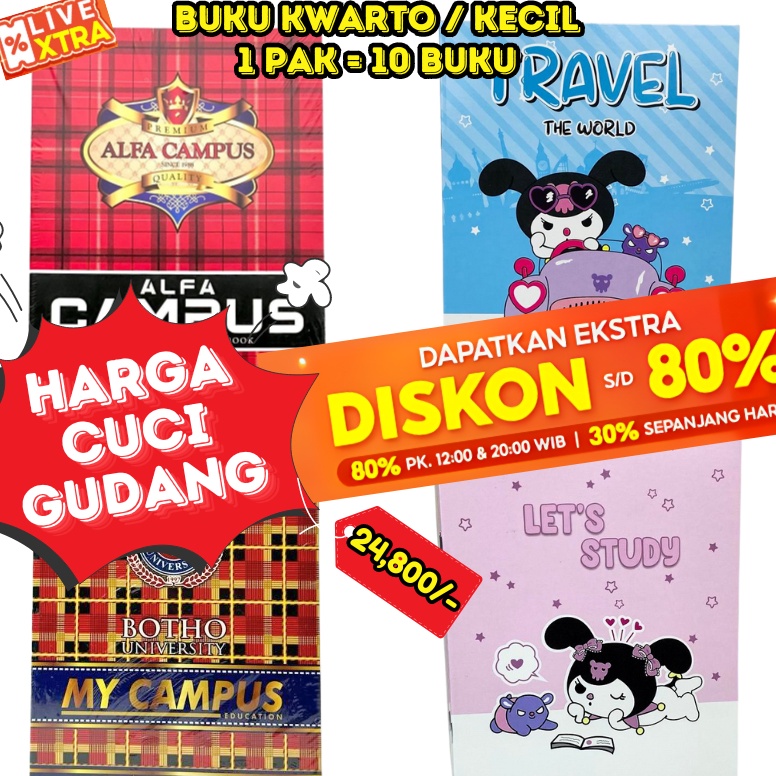 

KBZB76877 BOS Buku Tulis Kecil 38 Lembar CAMPUS Isi 1 BukuBuku Tulis XBook KwartoBuku Sekolah Bergaris