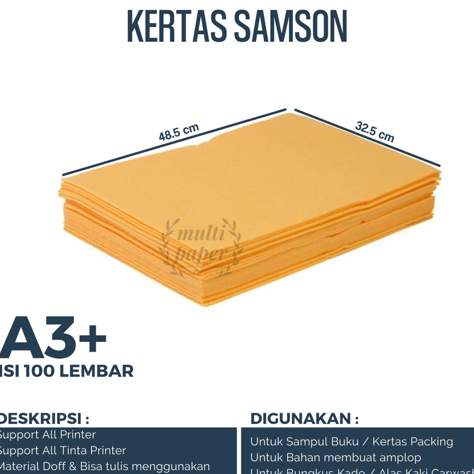 

IV7F97184 Kertas Samson A3 isi 1 lembar Kertas Samson A3 Plus