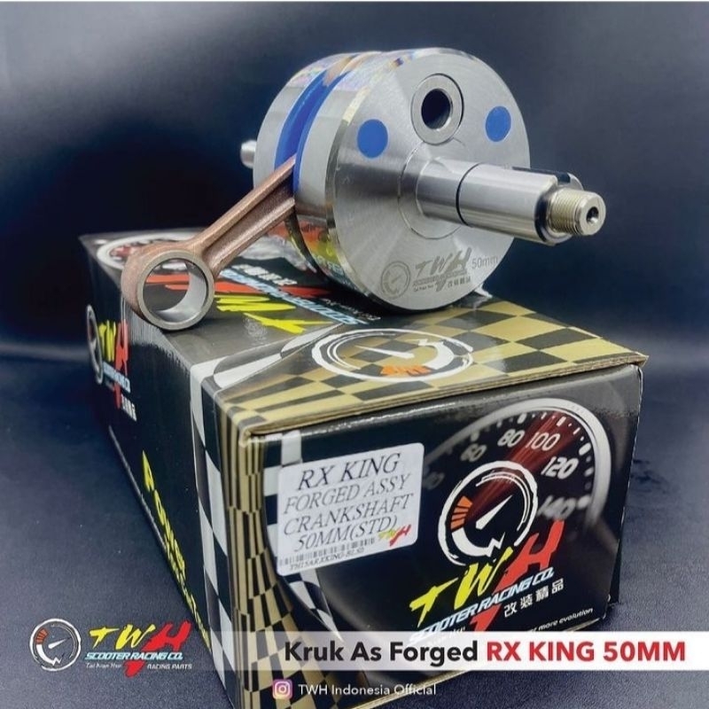 Kruk As Crankshaft Forged RX King RXK 50 mm - 52 mm TWH Racing Plus Teflon Pemberat