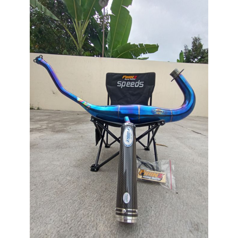 knalpot ninja r rr ss bluemoon super cobra cobra medium silencer carbon original franz