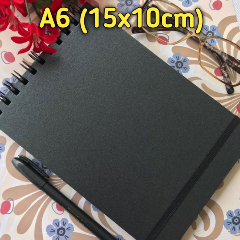 

NOTEBOOK BLACK PAPER A6/SKETCHBOOK BLACK PAPER A6/NOTEBOOK/SKETCHBOOK A6/MURAH/HITAM/KERTAS