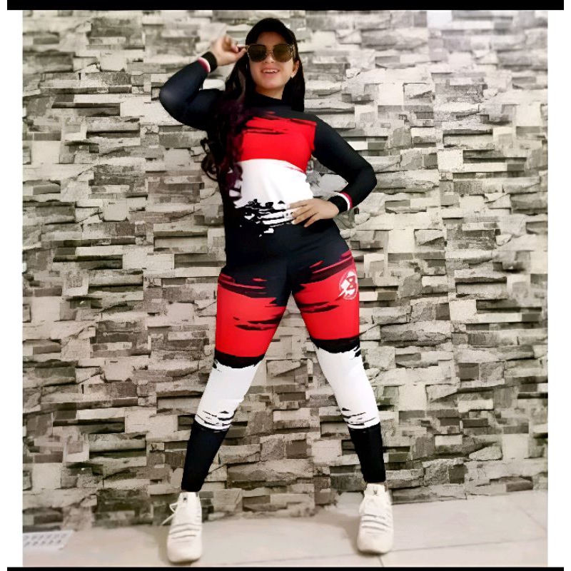 SET BAJU SENAM WANITA SXB BAJU LENGAN PANJANG DAN LEGGING SENAM/AEROBIK/GYM/RUNNING