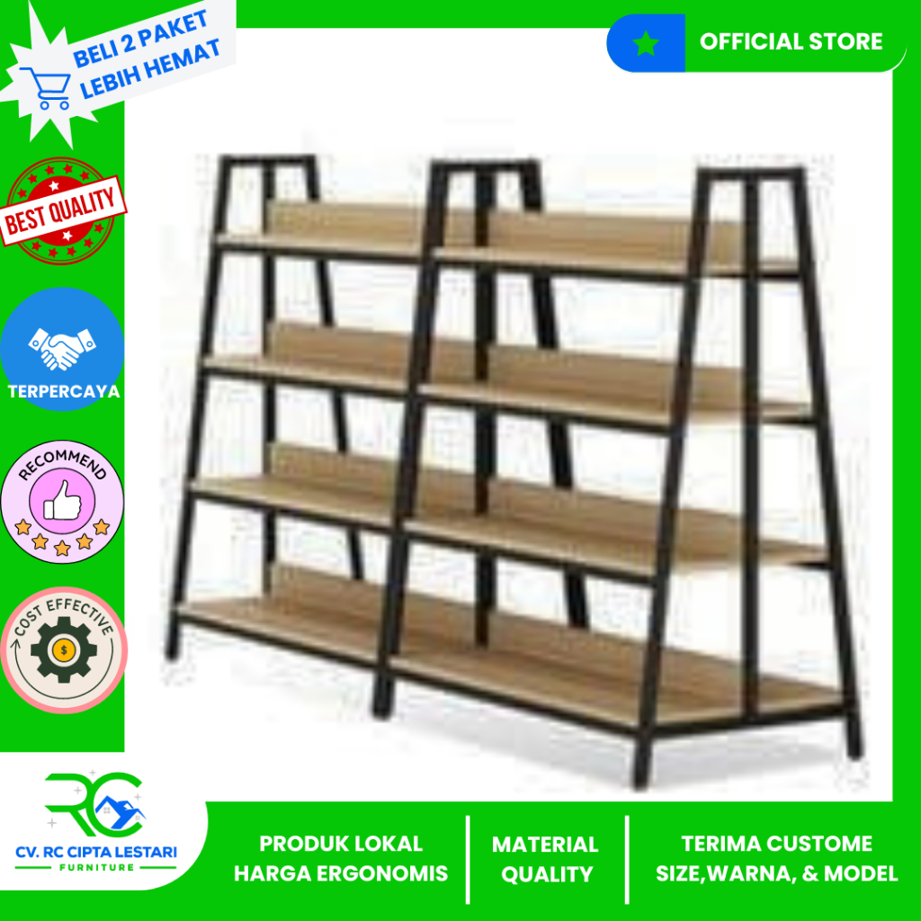 [RC] Rak Display Toko Warung Supermarket Minimalis Bisa CUSTOME Rak Display