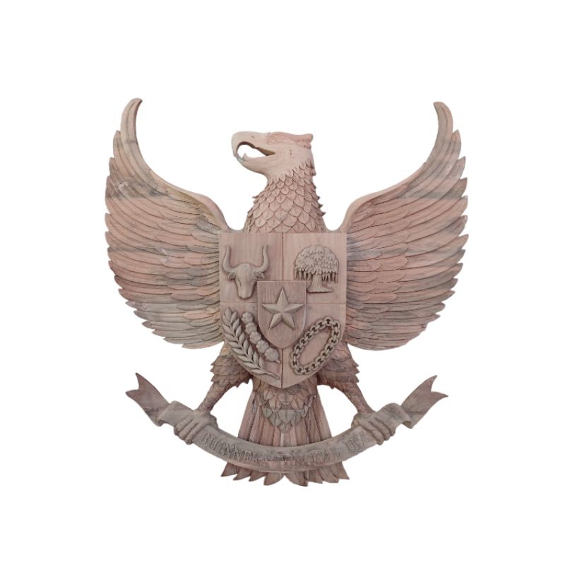Garuda Ukiran Kayu Jati Hiasan Dinding Garuda