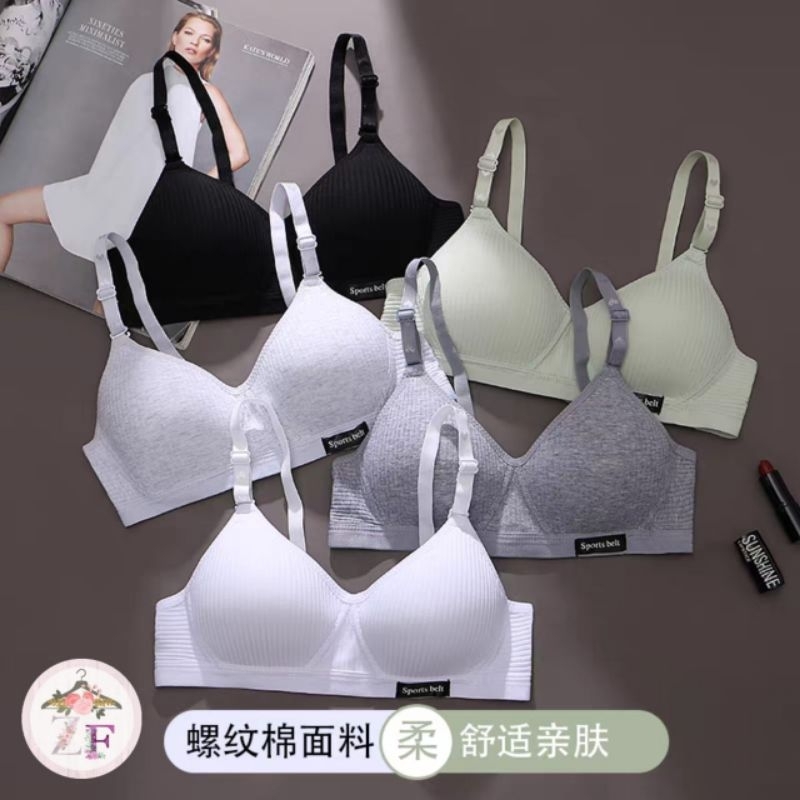 ZEENAN_FASION Bra wanita tanpa kawat busa tipis bra remaja bh remaja tanpa kawat bh busa tipis