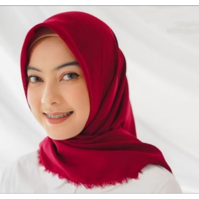 Hijab ExClusive/Bandana rajut/jilbab Saudia Rawis/kerudung merah putih agustusan murah viral