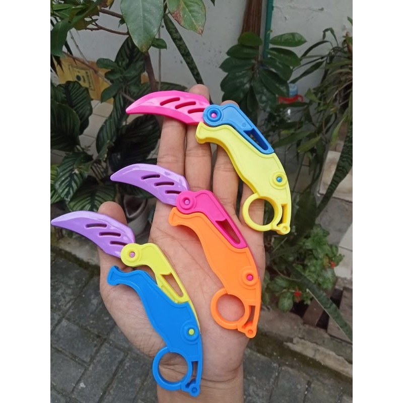 Mainan Anak Karambit Lipat 3 Pcs