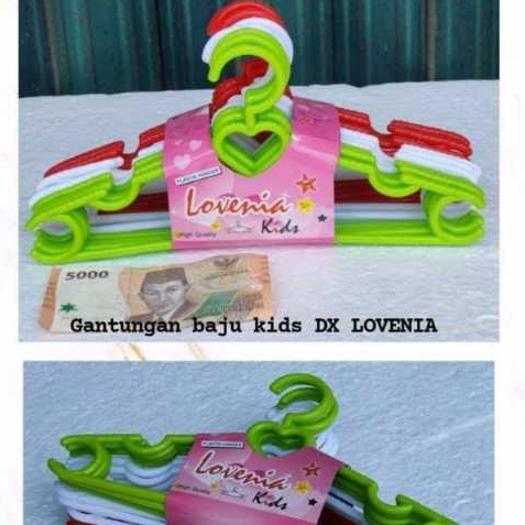 GANTUNGAN BAJU ROTAN KIDS LOVENIA  / Hanger Plastik Lovenia