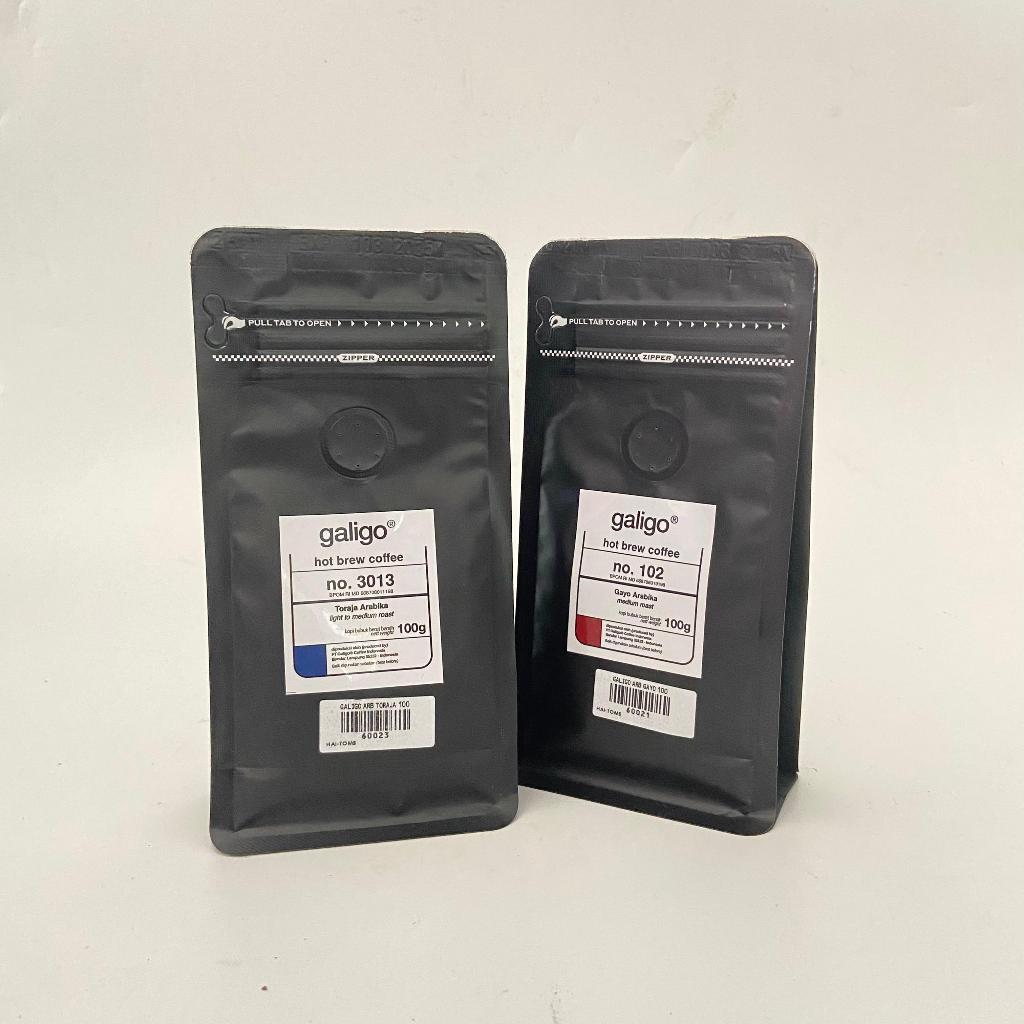 

Galigo Hot brew Coffe 100 Gram All Variant kopi