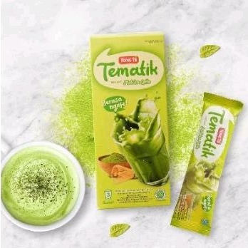 

tong tji tematik matcha latte sachetan | box isi 3