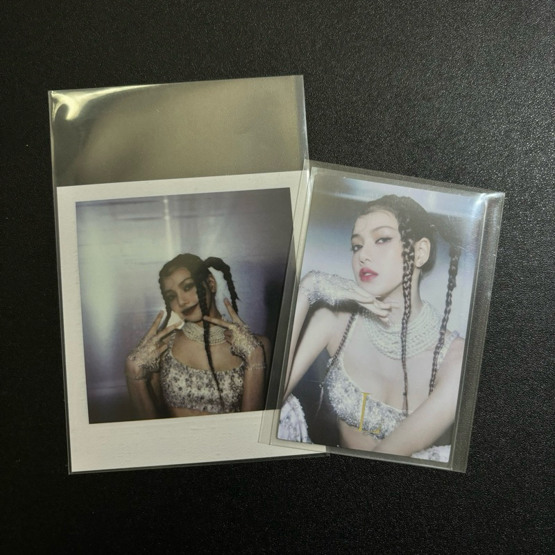 [SET INLY] PHOTOCARD + POLAROID RARE LALISA BLACKPINK (VER BLACK)