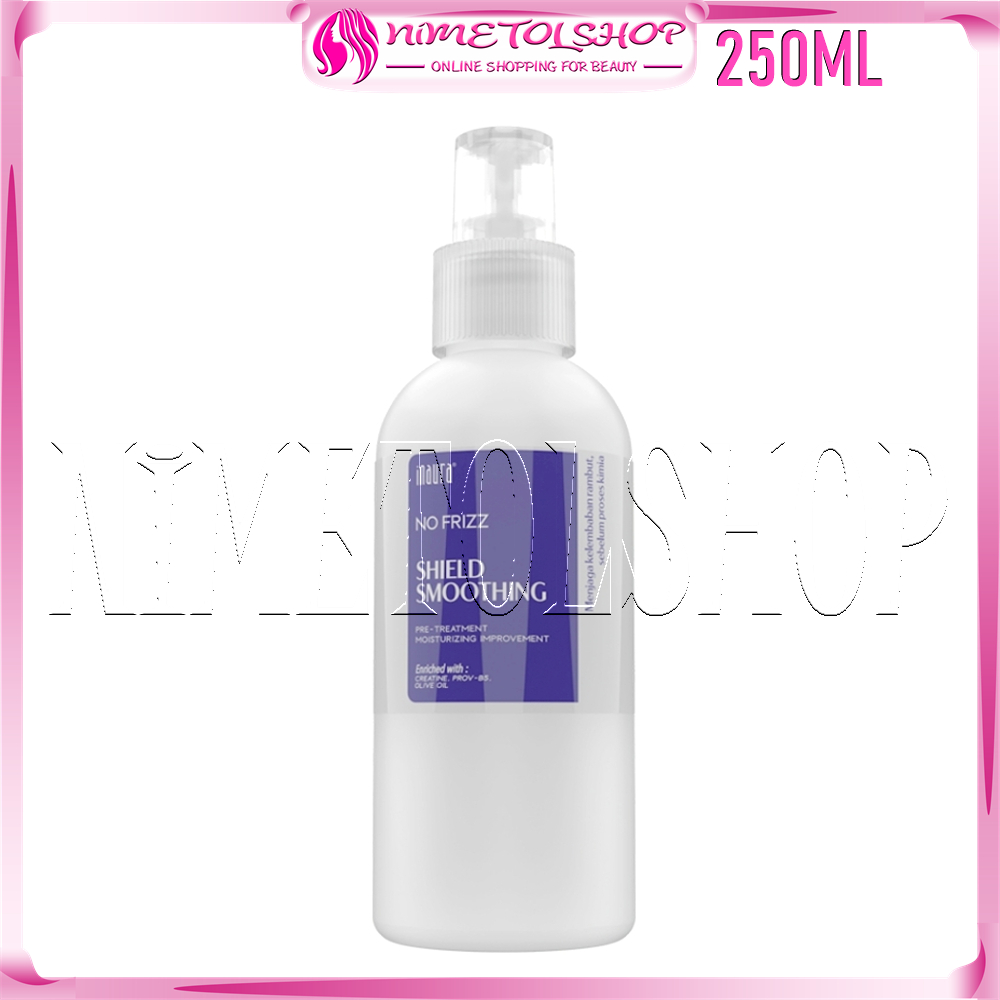 INAURA Shield Smoothing No Frizz 250ml Spray Vitamin Rambut Keratin Collagen Pelindung Catok Serum