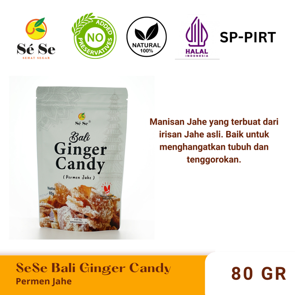 

SeSe Permen Jahe Herbal Asli 80g