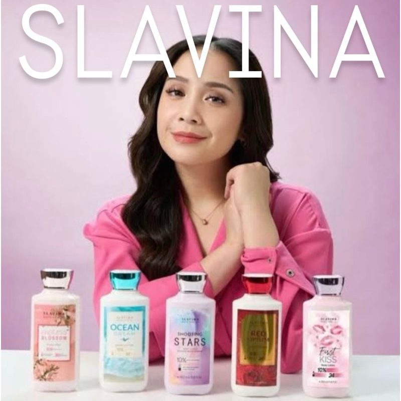 [DV BARRA, KOTA PADANG] Slavina Body Lotion 10% Niacinamide Endless Blossom Ocean Dream Shooting Sta