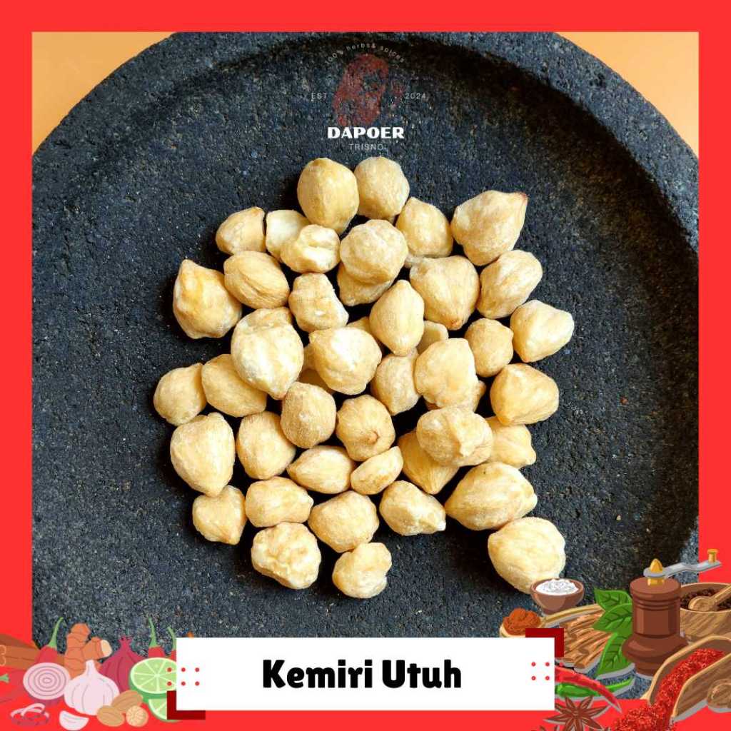 

Kemiri Utuh Bulat 250 gram