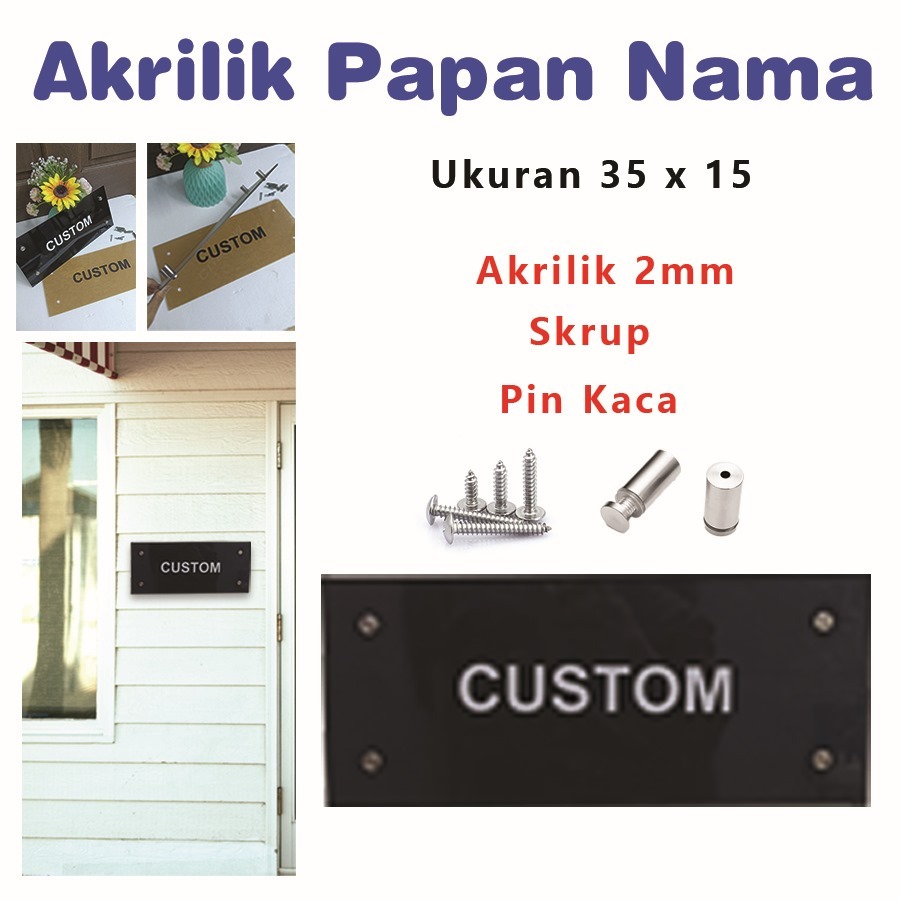 

Custom Sign Board Nama Ruangan Akrilik Stiker Oracal Papan Nama Ruang Kantor Petunjuk Label 2MM