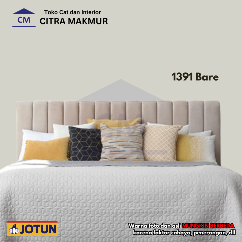 JOTUN 1391 BARE (Jotun Warna Abu Coklat) Kemasan Galon - CAT TEMBOK INTERIOR DAN EXTERIOR (Klik untu