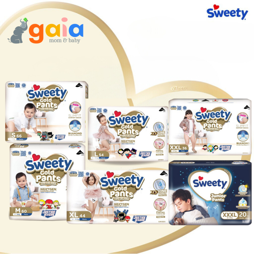 Sweety Gold Pants | Popok Bayi Diapers