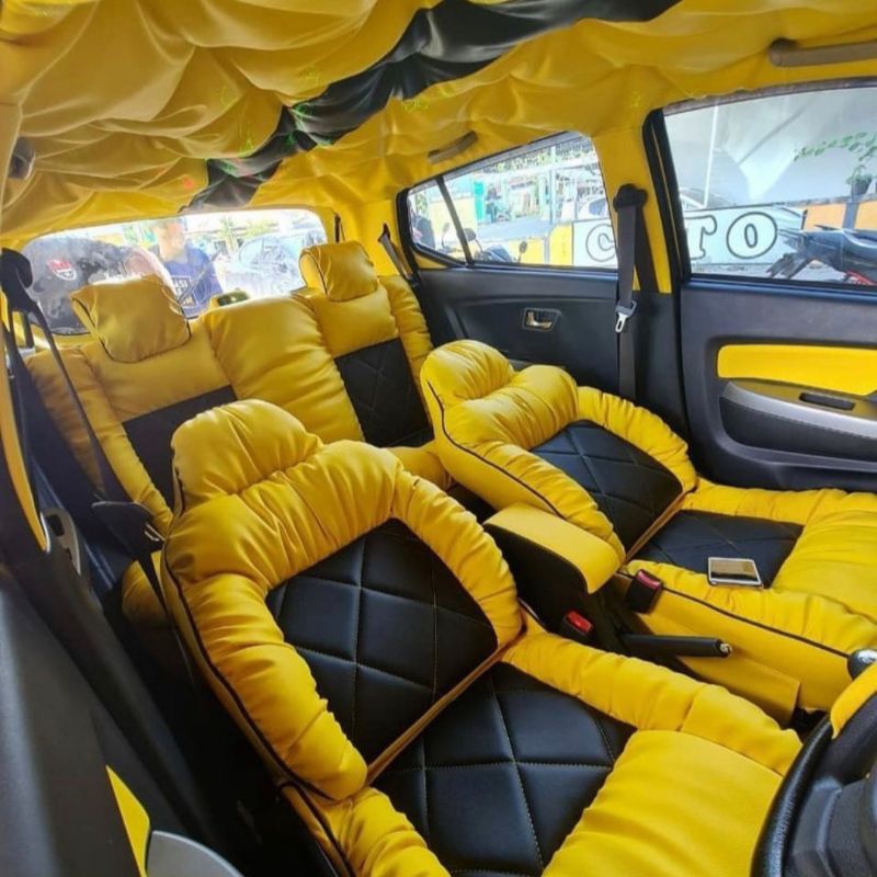 Sarung jok mobil Honda Brio satya,brio rs,Agya,alya,karimun model sofa