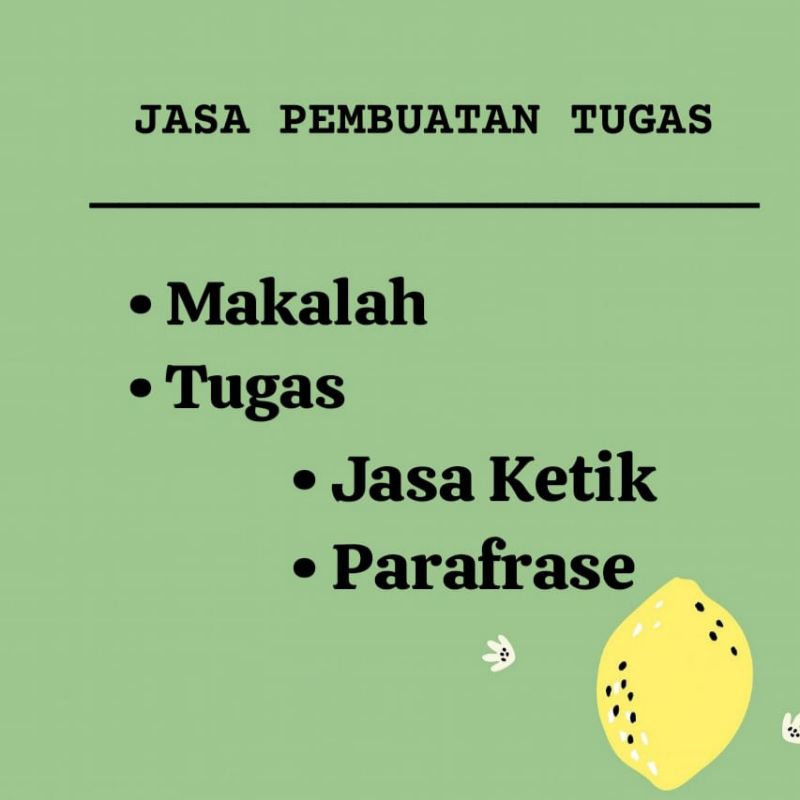 PEMBUATAN TUGAS/MAKALAH