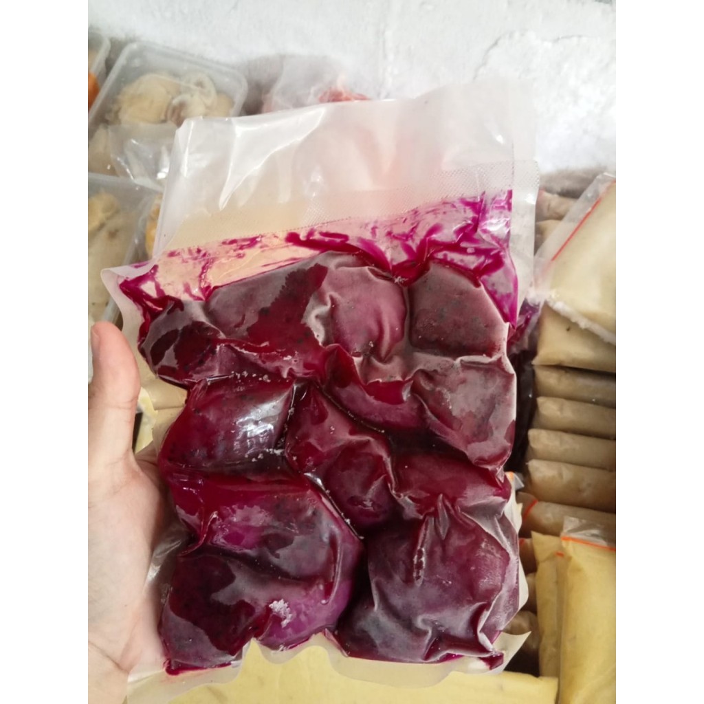 

TERMURAH! Buah Naga Merah Frozen| Dragon Fruit Frozen - 500Gram/Pack